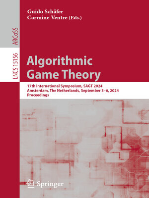 cover image of Algorithmic Game Theory